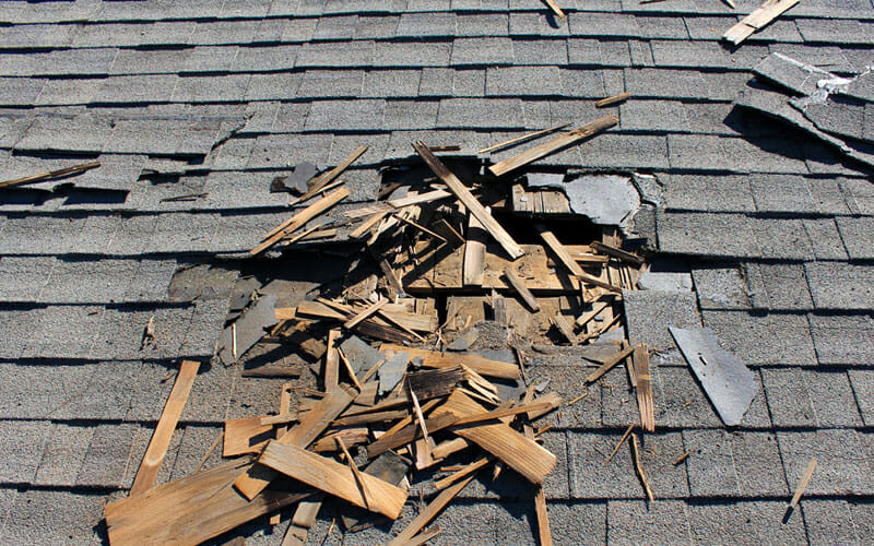 reputable storm damage roof repair contractor Denver, CO